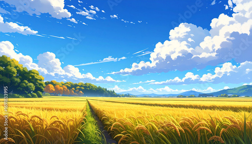 紅葉　風景　生成AI　背景