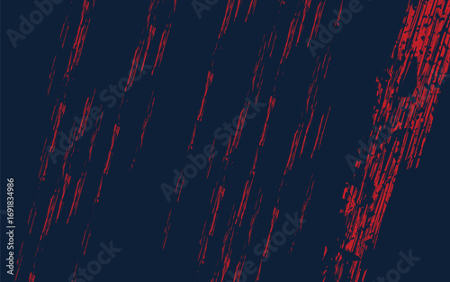 Abstract blue dark background with red  paint brush strokes, perfect for creative design projects, posters.