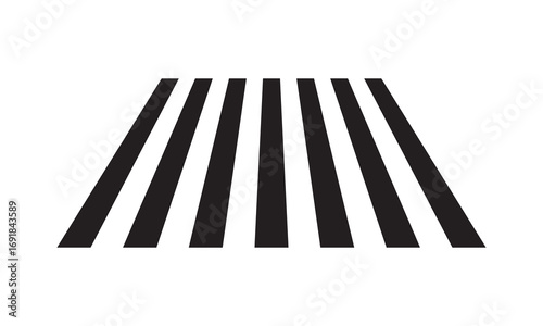 Crosswalk lines. pedestrian crossing icon. zebra crossing. vector illustration, crossover isolated on white background. Vector Illustration .EPS 10 .