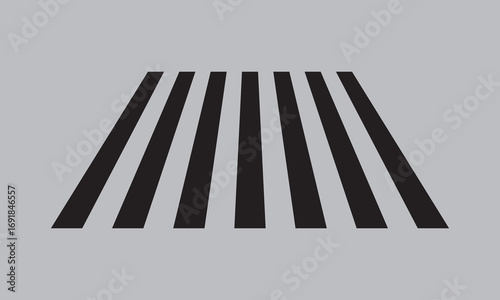 Crosswalk lines. pedestrian crossing icon. zebra crossing. vector illustration, crossover isolated on white background. Vector Illustration .EPS 10 .