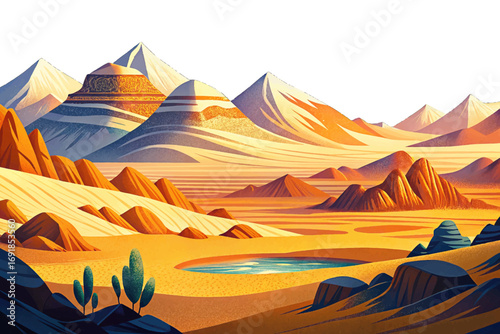 Gobi Desert in Mongolia and China, cold desert, rocky mountains, sand dunes, nomadic culture and history