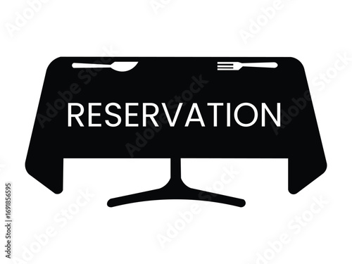 Table setting signifies a reserved dining design.