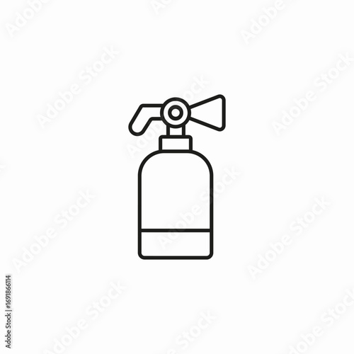 fire extinguisher bottle icon sign vector
