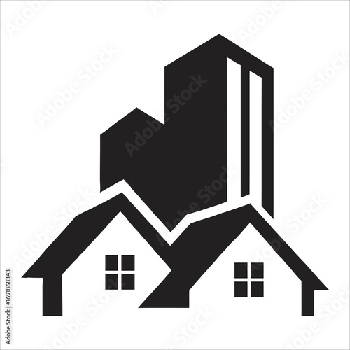Real Estate City Building Logo