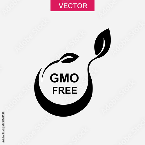 GMO icon simple vector isolated symbol trendy style illustration for web and app..eps