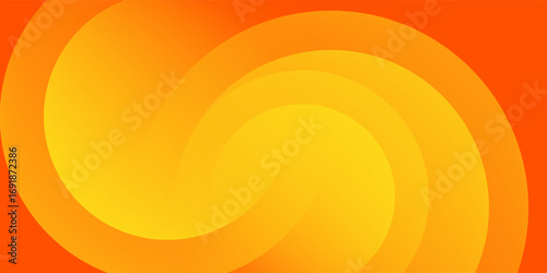 Abstract orange background with circles. Vector illustration