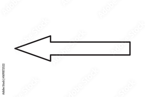 Arrow icon vector isolated on white background. Arrow symbol. Arrow vector icon