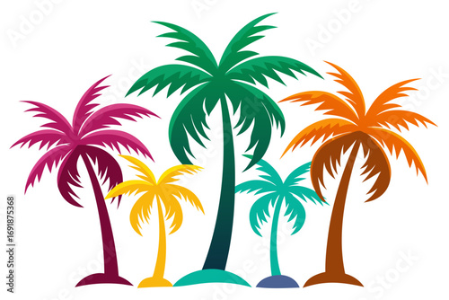 set of palms