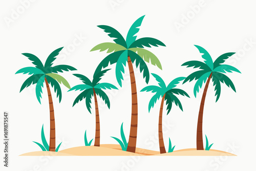 palm trees on the beach