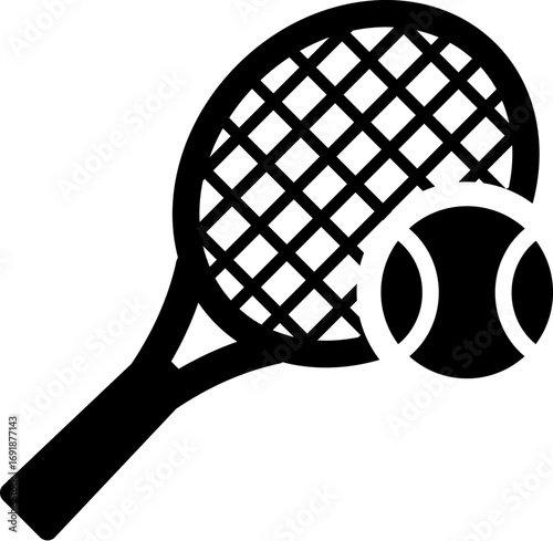Tennis ball icon vector illustration sport equipment game play scalable graphic design eps