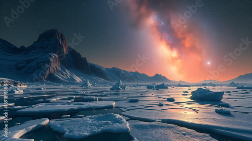 Embark on a virtual discovery of Ganymedes frozen landscapes and cosmic wonders