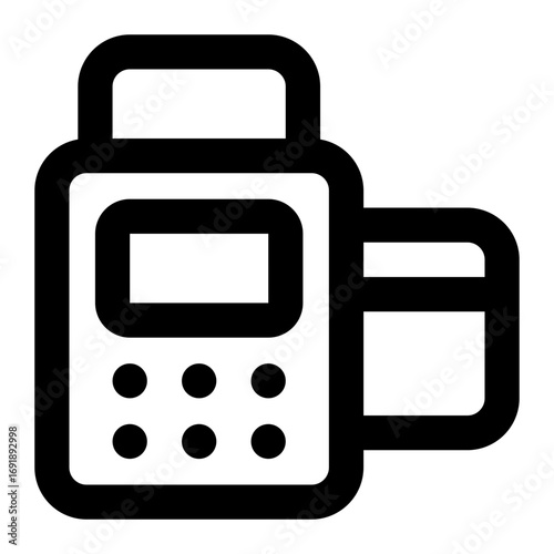 pos terminal icon for illustration