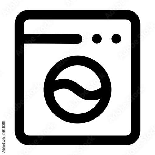 washing machine icon for illustration