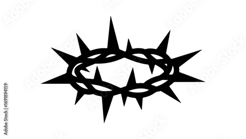 Crown of thorns with transparent background