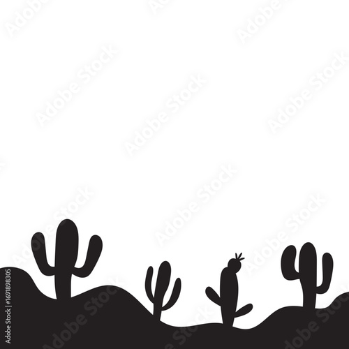 Cactus Silhouette Design