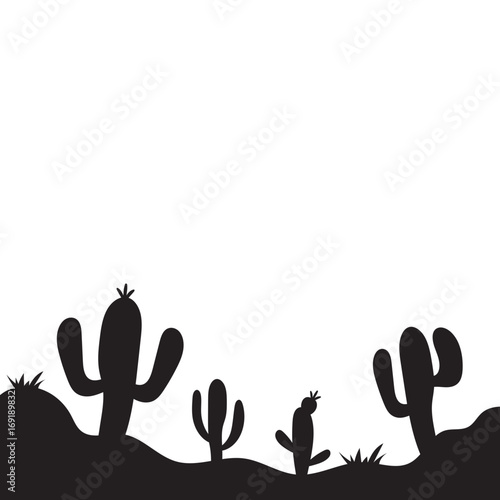 Cactus Silhouette Design