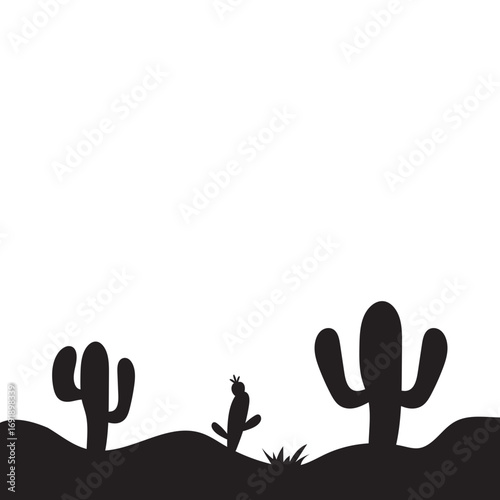 Cactus Silhouette Design