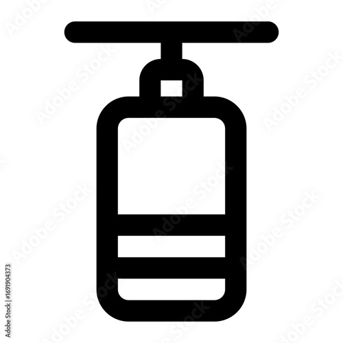 punching bag icon for illustration