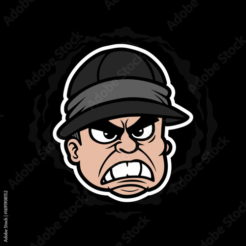 man ultra ultras hooligan with hat