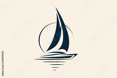 Sailing vessel graphic design.