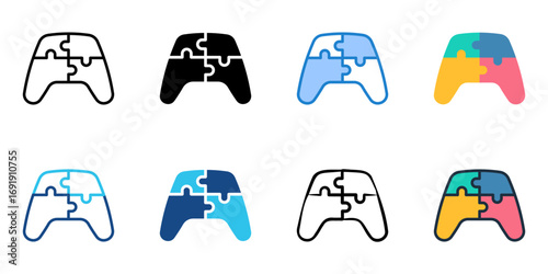 Matchmaking icon set multiple style collection 
