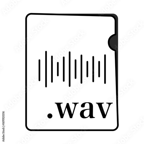 WAVファイル形式 音声ファイル モノクロ〜WAV file format audio file monochrome〜