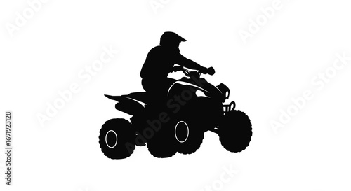 a rider on an atv silhouette adventure outdoors