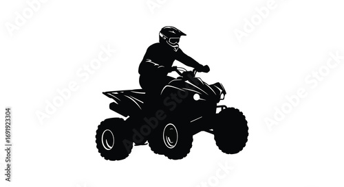 a rider on an atv silhouette adventure outdoors