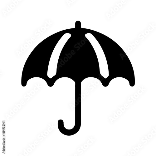 Beer Garden Umbrella Black Icon Seating
