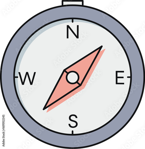 Compass Navigation Icon, Simple Compass Illustration, Direction Finder Graphic, Travel Compass Design, Guidance & Orientation Symbol Free Download Compass Navigation Icon, Simple Compass Illustration, Direction Finder Graphic, Travel Compass Design, Guidance & Orientation Symbol - GFXLoad