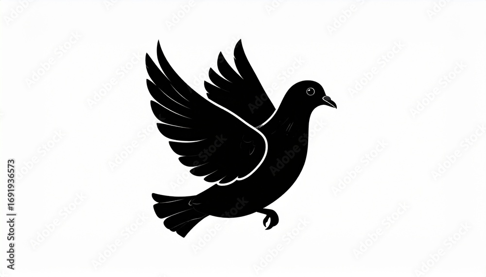Obraz premium silhouette of dove