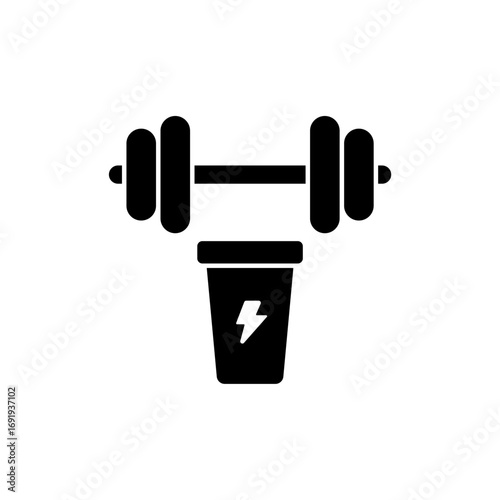 Icon a pre-workout, isolated against a clean background.