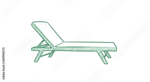 Relaxing Outdoor Lounge Chair for Summer.