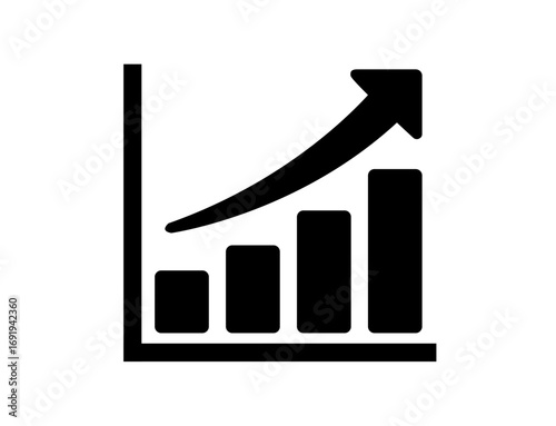 money icon 71 : business, graph, chart, arrow, growth, diagram, success, finance, bar, progress,