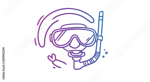 Snorkeling gear underwater diving equipment 1.