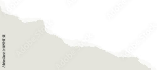 Torn cut paper scrap. Jagged stripe element for template, collage, and vintage scrapbook design.