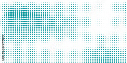 Dot polka Transparent Vector Gradient Blue Color Halftone Background Staggered dots modern