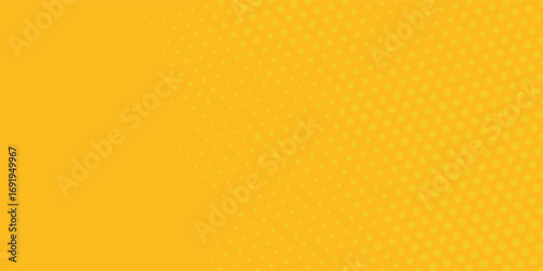 Dots halftone yellow abstract background with light of sunburst. yellow starburst with halftone. sun ray retro background dots pop art comics modern  best seller background