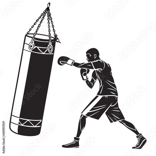 boxing gloves vector illustration