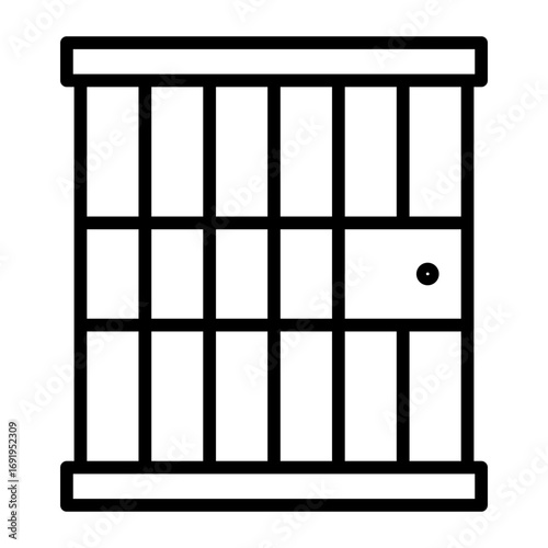 jail Line Icon