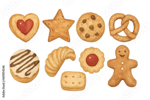 watercolor cookies bundle collection set