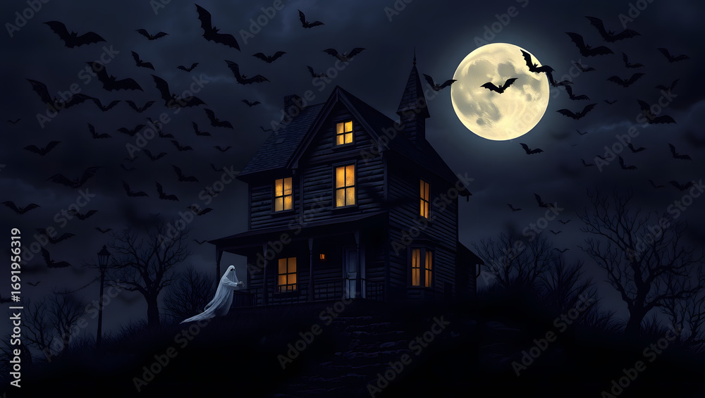 Fototapeta premium Halloween background 
