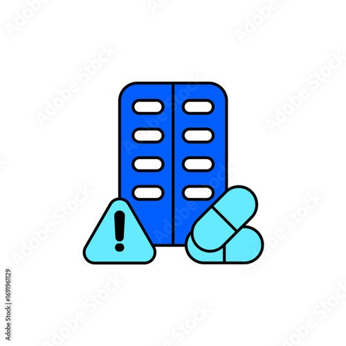 Icon a side effects, isolated against a clean background.