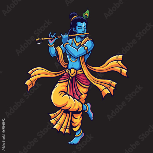Illustration of the great Lord Krishna