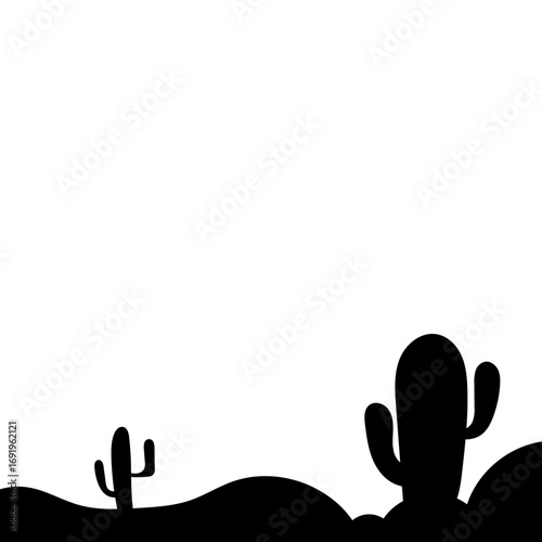 Cactus Silhouette Design