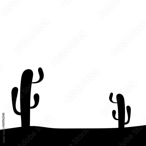 Cactus Silhouette Design