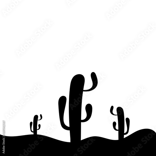 Cactus Silhouette Design