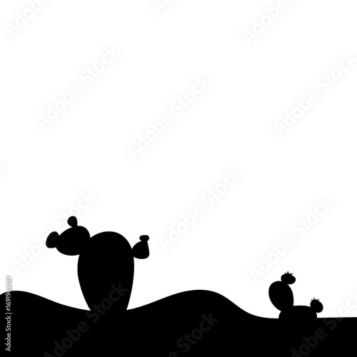 Cactus Silhouette Design