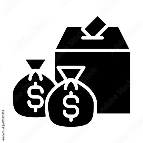 election bribery Solid icon