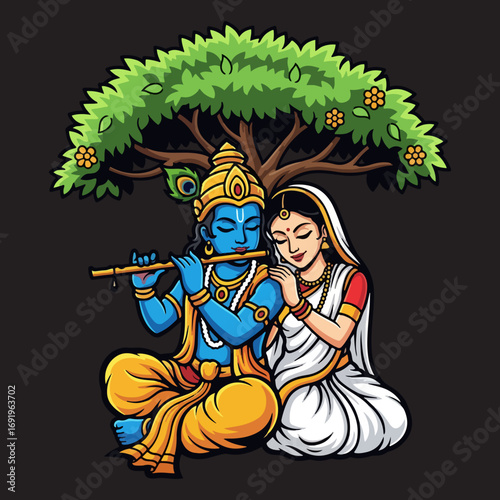 Illustration of RadhaKrishna